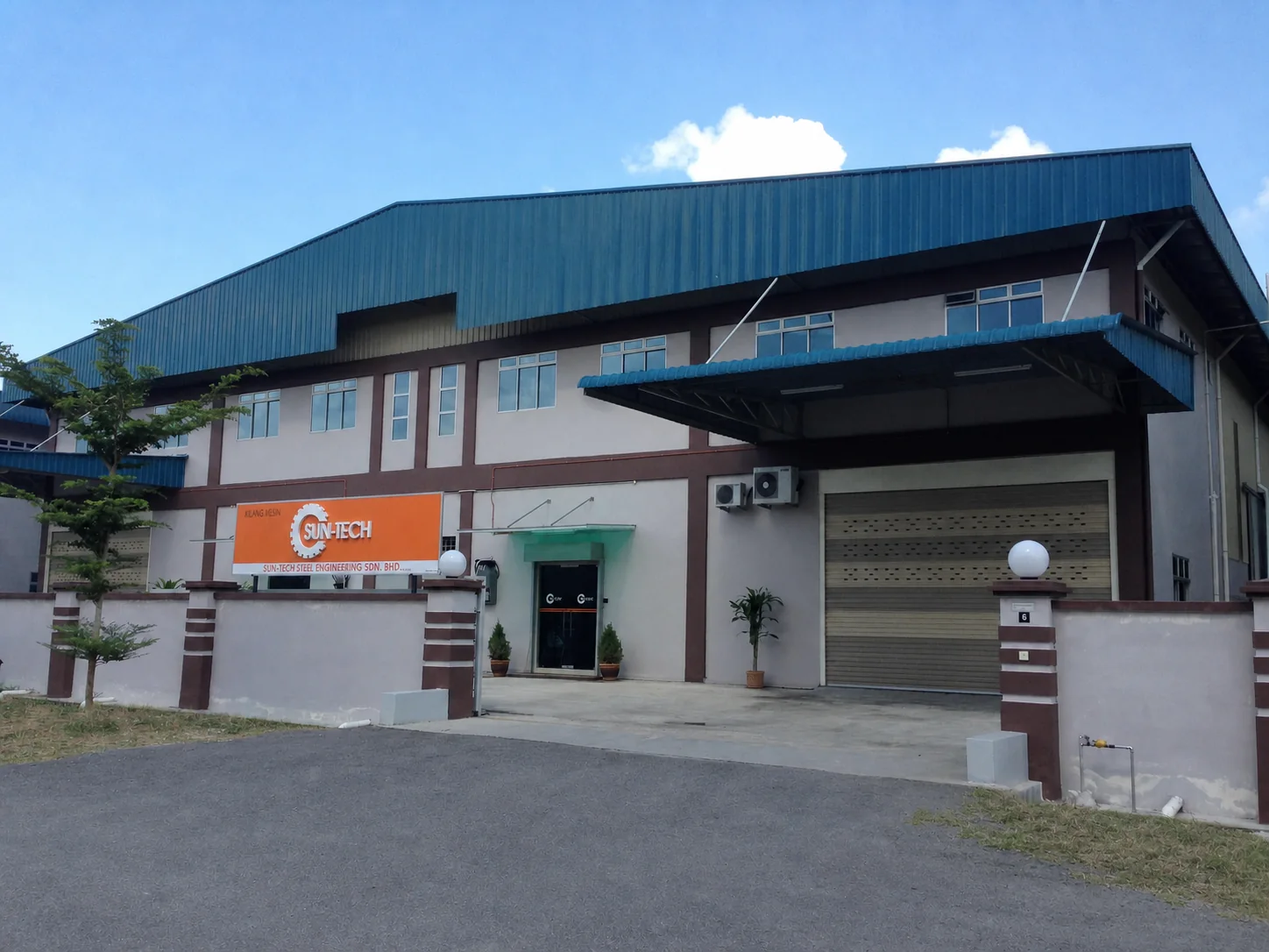 Sun-Tech factory exterior in Malaysia
