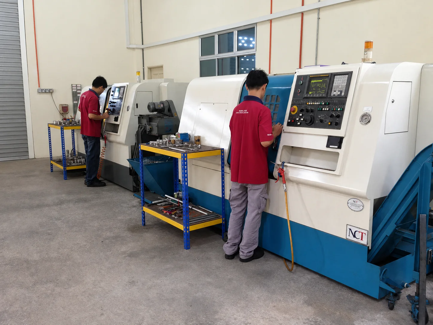 CNC turning workshop at Sun-Tech